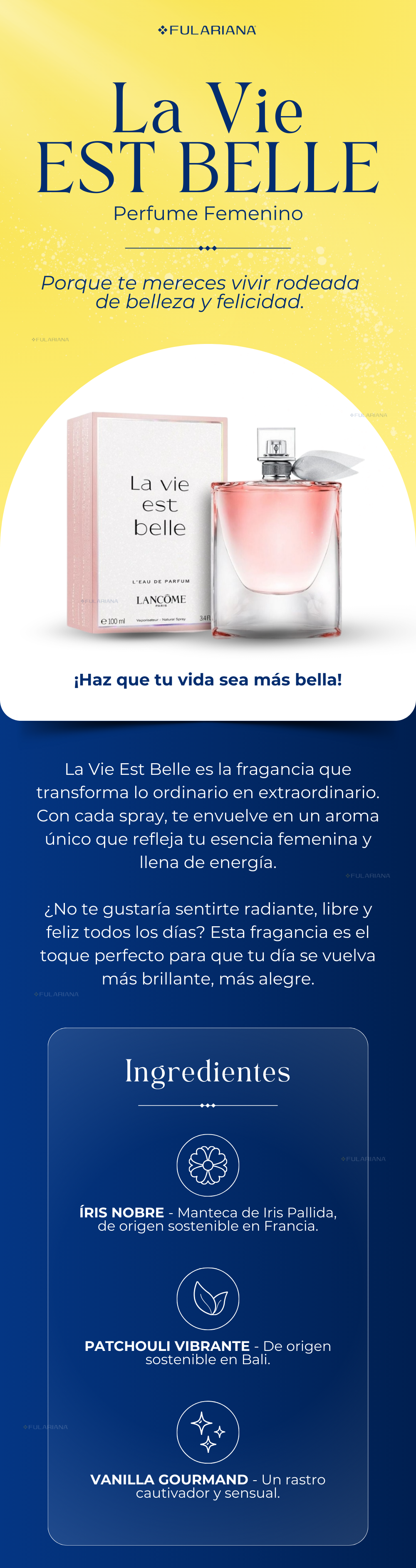 1 LP BELLA PERFUME DAMA VICENTE