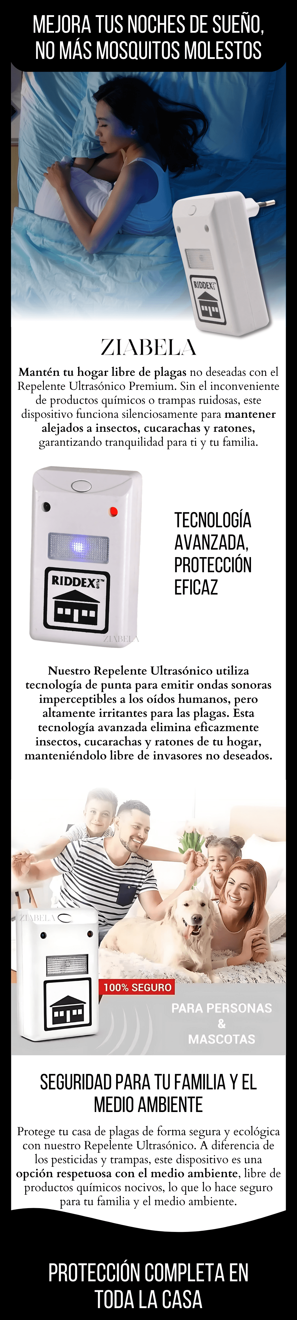 𝗥epelente 𝗨ltrasonico para 𝗣lagas 9 LP 18 Copia