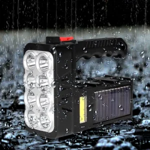 Linterna Led Solar Y Usb Recargable Multifuncional